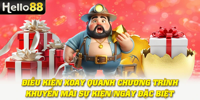 Khuyến Mãi Sự Kiện/Ngày Đặc Biệt 2025 Tại Hello88 3 Điều kiện xoay quanh chương trình khuyến mãi sự kiện/ngày đặc biệt